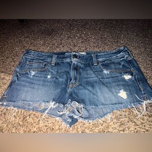 Abercrombie distressed denim shorts size 10